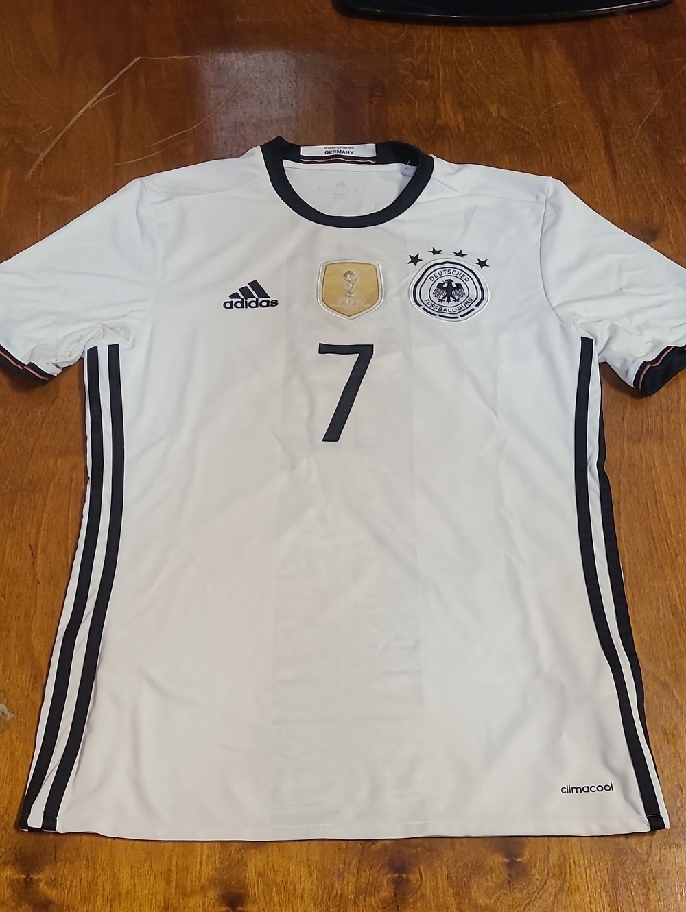 adidas White and Black Germany #7 Schweinsteiger National Team Jersey